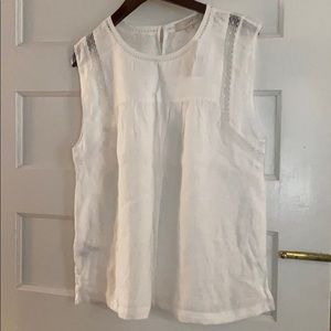 Loft linen sleeveless blouse
